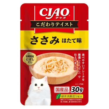 ■　ＣＩＡＯ　こだわりテイスト　ささみ　ほたて味３０ｇ