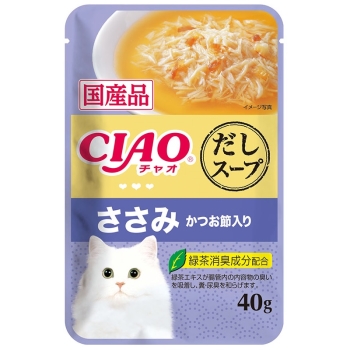 □ チャオだしスープささみかつお節入40g: ヘルス