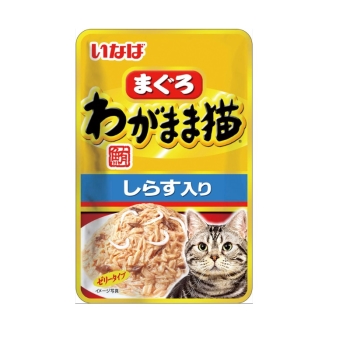■　いなばペットフード　わがまま猫まぐろパウチ　しらす入り　４０ｇ