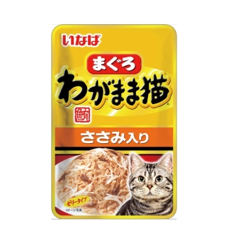いなばペットフード　わがまま猫まぐろパウチ　ささみ入り　４０ｇ
