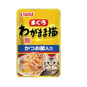 ■　いなばペットフード　わがまま猫まぐろパウチ　かつお節入り　４０ｇ