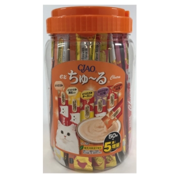 ■　チャオ　ＥＸちゅ～る　ささみバラエティ　５０本＋５本増量