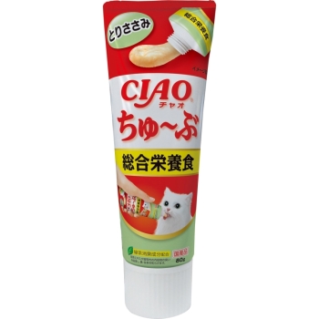 ＣＩＡＯちゅーぶ　総合栄養食とりささみ８０ｇ