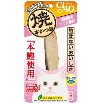 チャオ 焼本かつお 高齢猫用 かつお節味 1本