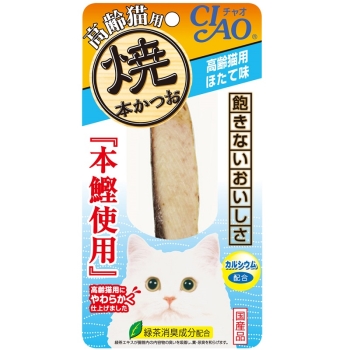 チャオ 焼本かつお 高齢猫用 ほたて味 1本