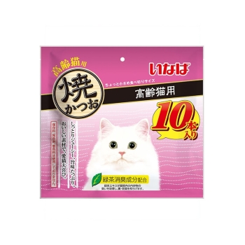 いなば焼かつお10本高齢猫用