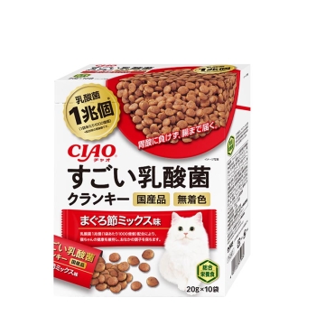 CIAOすごい乳酸菌クランキー まぐろ節ミックス味20g×10