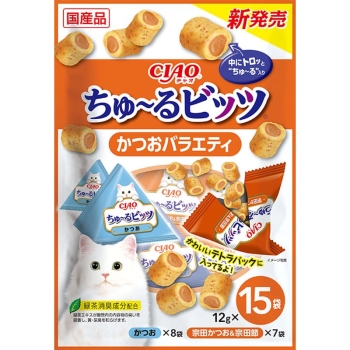 ちゅ~るビッツ かつおバラエティ12g×15袋