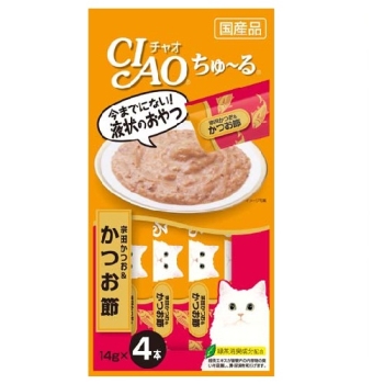チャオ ちゅーる 宗田かつお&かつお節14g×4本