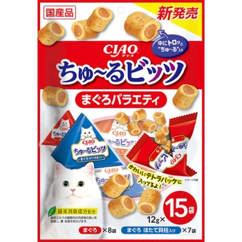 ちゅ~るビッツ まぐろバラエティ12g×15袋