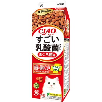 ■　ＣＩＡＯすごい乳酸菌クランキーカテキンプラス　まぐろ節味４００ｇ