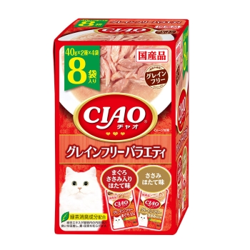 ■　ＣＩＡＯパウチ　グレインフリーバラエティ４０ｇ×８