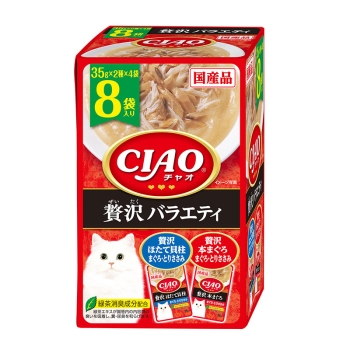 ■　ＣＩＡＯパウチ　贅沢バラエティ３５ｇ×８