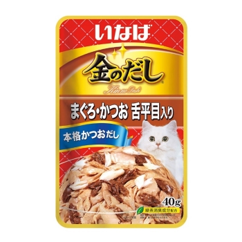 ■　いなば金のだしパウチまぐろ・かつお舌平目入り４０ｇ