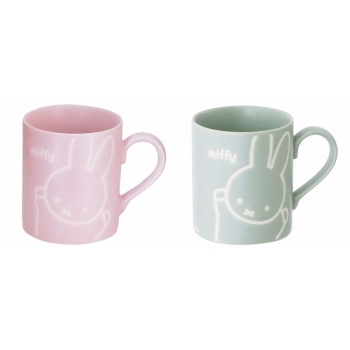 【在庫限り】ペア撥水マグセット　ミッフィー　ピンク＆グリーン　ハッピーバッグ