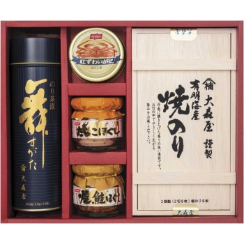 【お中元】大森屋　海苔・かに缶・瓶詰ギフト　ＫＹＢ－３０Ｎ