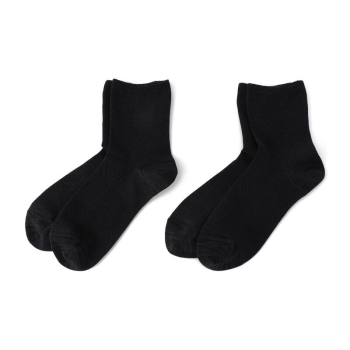 セブンプレミアムライフスタイル　オールシーズンボディクーラー　無地鹿の子　ハーフ丈ソックス　２足組