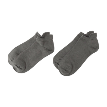 【チャコールグレー23～25cmのみ】セブンプレミアム　ボディクーラー　ベロ付きスニーカーソックス２足組