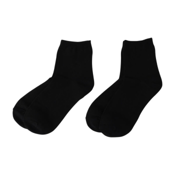 【ブラックのみ】セブンプレミアムライフスタイル　ボディクーラー　鹿の子クルー丈ソックス　２足組