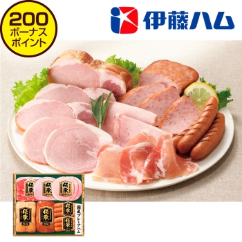 【お歳暮】伊藤ハム　国産豚肉使用鹿児島黒豚・伝承７点詰合せ ＩＤＫー６０