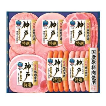 【お歳暮】伊藤ハム 神戸バラエティ6点詰合せ IKE-301