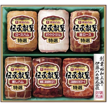 【お中元】伊藤ハム　伝承献呈６点詰合せ　Ｉ－６５