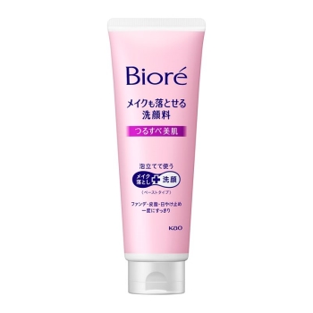 花王　ビオレ　メイクも落とせる洗顔料　つるすべ美肌