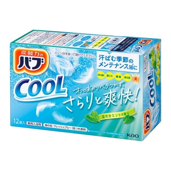 花王 バブ クール ミントの香り 12錠入