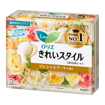 【在庫限り】花王 ロリエ きれいスタイル プレシャスブーケの香り 72コ入