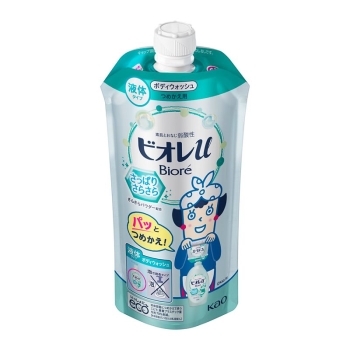 花王　ビオレｕ　さっぱりさらさら　つめかえ用　３４０ｍｌ