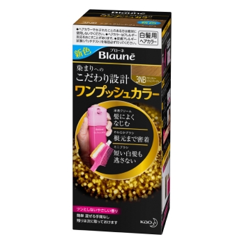 【在庫限り】花王　ブローネ　ワンプッシュカラーナチュラリーシフォンベージュ