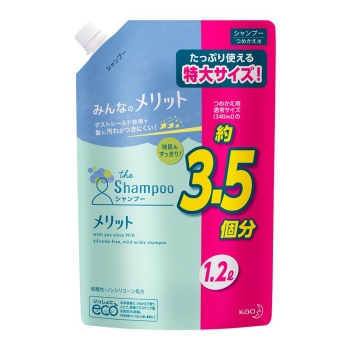 花王　メリット　シャンプー　つめかえ用　１２００ｍｌ