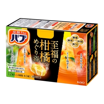 花王 バブ 至福の柑橘めぐり浴 12錠入