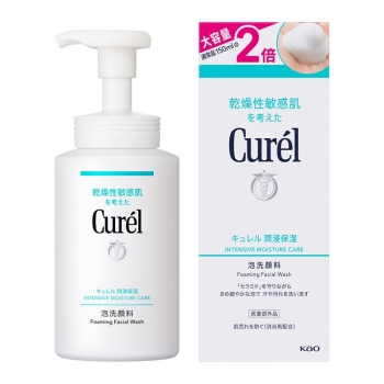 花王　キュレル　潤浸保湿　泡洗顔料　大サイズボトル　３００ｍｌ