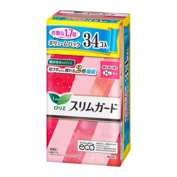花王　ロリエ　スリムガード　ボリュームパック　特に多い昼用　３４コ