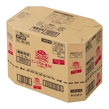 花王　バスマジックリン　ＳＵＰＥＲ泡洗浄　アロマローズ　つめかえ　１２００ｍｌ　梱販売用