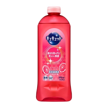 花王　キュキュット　ピンクグレープフルーツの香り　つめかえ用　３７０ｍｌ