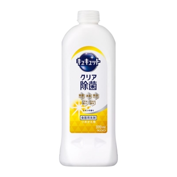 花王　キュキュット　クリア除菌　レモンの香り　つめかえ用　３７０ｍｌ