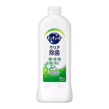 花王　キュキュット　クリア除菌　緑茶の香り　つめかえ用　３７０ｍｌ
