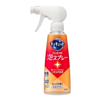 花王　キュキュット　ＣＬＥＡＲ泡スプレー　オレンジの香り　本体