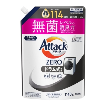 花王　アタックＺＥＲＯ　ドラム式専用　つめかえ用　１１４０ｇ