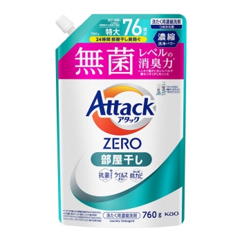 花王　アタックＺＥＲＯ　部屋干し　つめかえ用　７６０ｇ