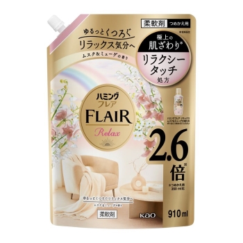 花王　ハミングフレア　リラックス　ムスク＆ミューゲ　スパウトパウチ　９１０ｍｌ