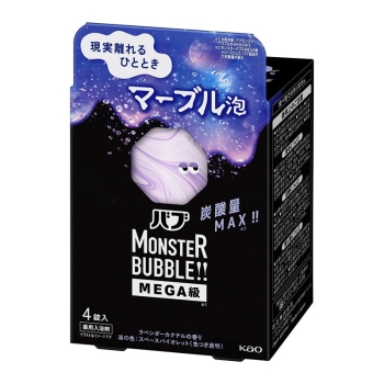 花王 バブ モンスターバブルMEGA級 マーブル泡 4錠入
