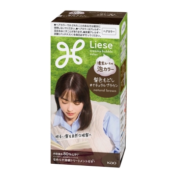 COLORIS ブラウン ヘアカラー3.5　4箱　バラ売り可 花王 ブローネ 泡カラー 4 ライトブラウン (1セット) 泡タイプ