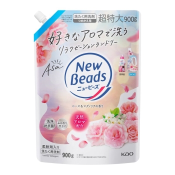 花王　ニュービーズ　ローズ＆マグノリアの香り　つめかえ用　９００ｇ