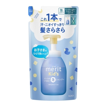 花王 メリットキッズ リンスのいらない泡シャンプー つめかえ用
