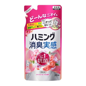 花王　ハミング消臭実感　ローズ＆フローラル　つめかえ用　３７０ｍｌ