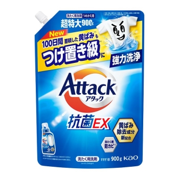 花王　アタック抗菌ＥＸ　つめかえ用　９００ｇ