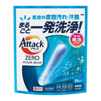花王　アタックＺＥＲＯ　パーフェクトスティック　３４本入り